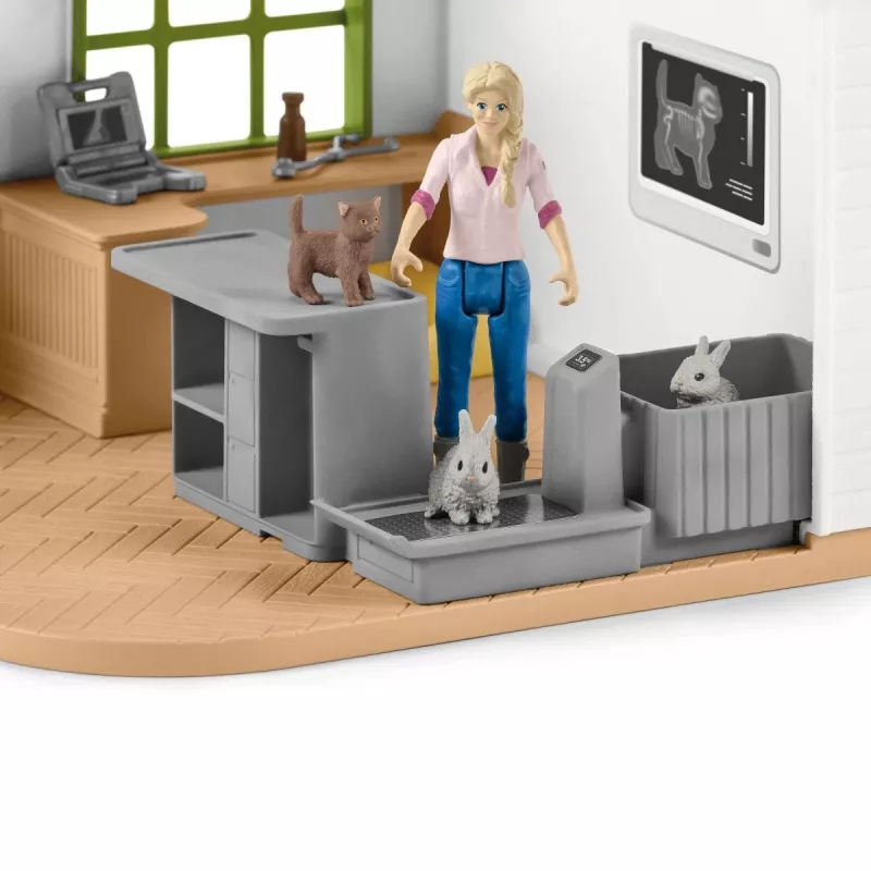 Clínica veterinária com animais Schleich 42502