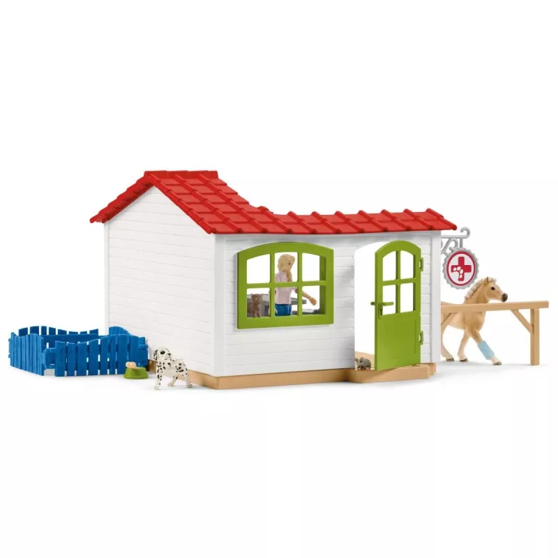 Clínica veterinária com animais Schleich 42502