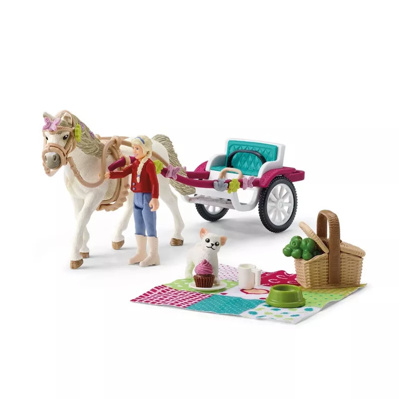 Quinta Schleich HORSE CLUB Pequena carruagem para o grande torneio de equitação