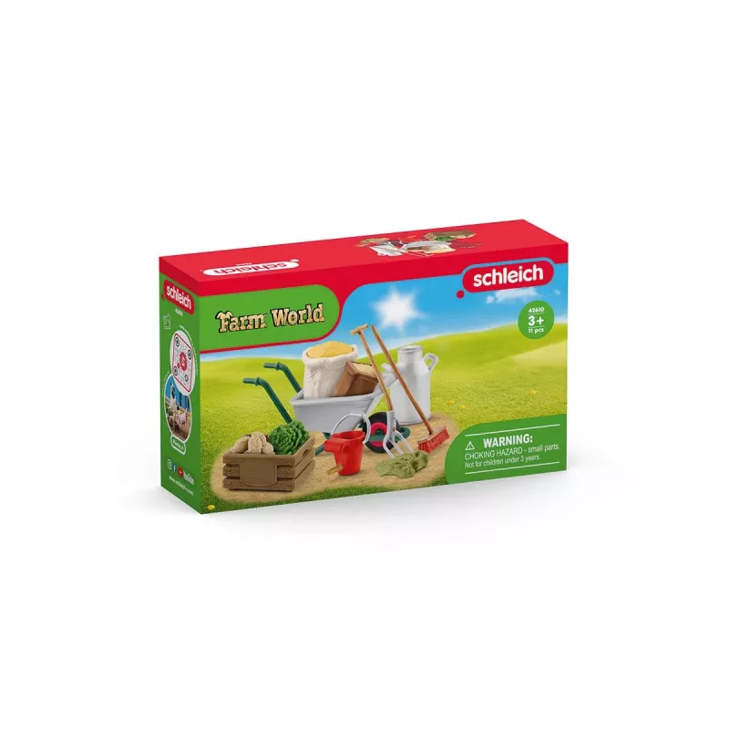 Acessórios de limpeza de estábulo Schleich 42610S multicolor idade recomendada 3 anos