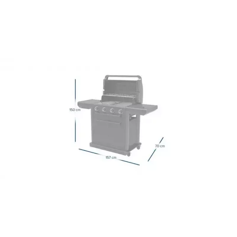 Grelhador Campingaz 4 Series Classic 4 Series Onyx S 37386 gás preto 15,9 W
