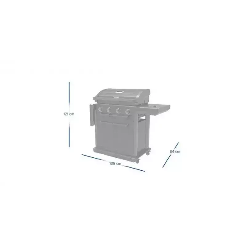 Grelhador Campingaz 4 Series Classic 4 Series Onyx S 37386 gás preto 15,9 W
