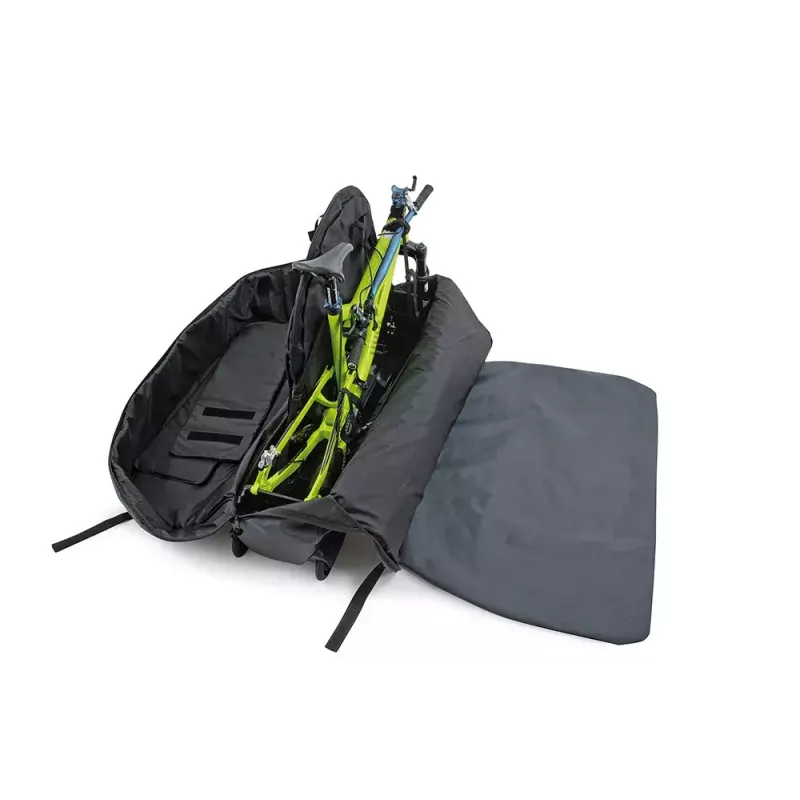 Bolsa de transporte para bicicleta b&w international Bike.bag 2.0 — mala de transporte, ABS e poliéster, 1360×297×854 mm, preto/cinzento