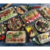 Travessa de servir Zassenhaus prato de aperitivos madeira redondo 30 cm