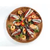 Travessa de servir Zassenhaus prato de aperitivos madeira redondo 30 cm