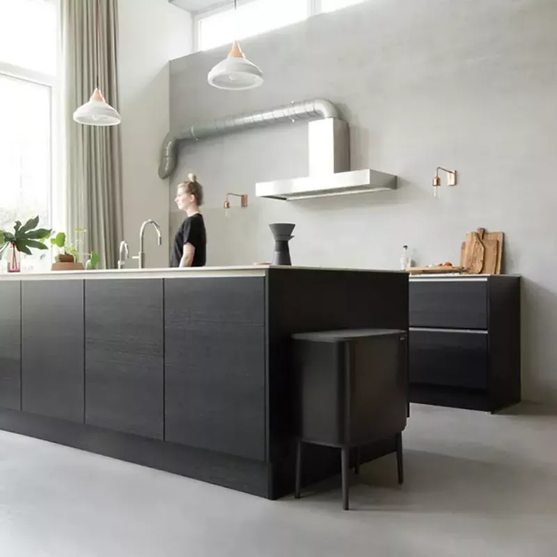Balde do lixo Brabantia 315824 36L retangular plástico preto