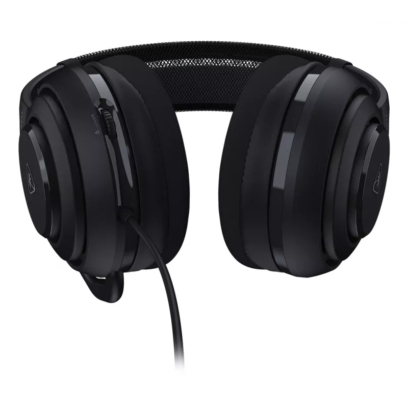 Headset gaming para PC com fios Turtle Beach Atlas 200 para PC, consolas de jogos e dispositivos móveis com ligação de 3,5 mm