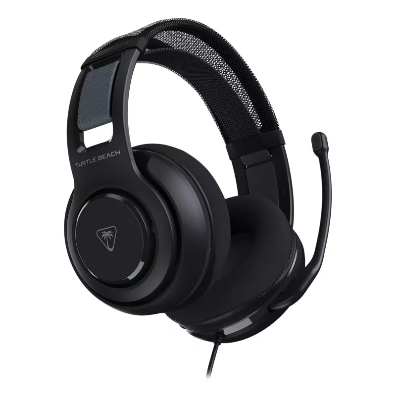 Headset gaming para PC com fios Turtle Beach Atlas 200 para PC, consolas de jogos e dispositivos móveis com ligação de 3,5 mm