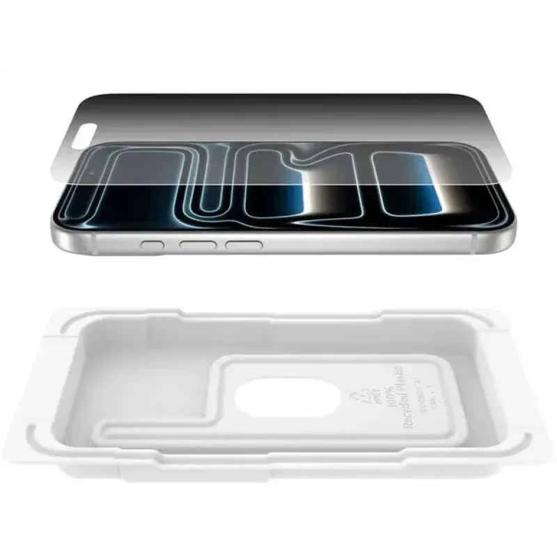 Proteção de ecrã Belkin ScreenForce InvisiGlass Privacy iPhone 17 Pro antibacteriana resistente a quedas
