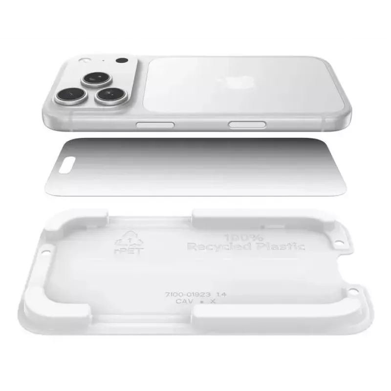 Proteção de ecrã Belkin ScreenForce InvisiGlass Privacy iPhone 17 Pro antibacteriana resistente a quedas
