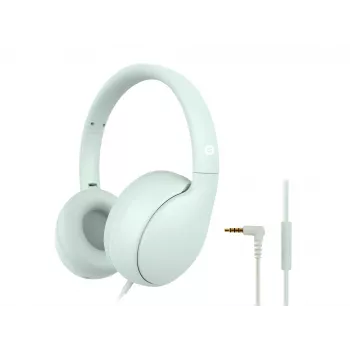 Auscultadores infantis com fios CONCEPTRONIC PARRIS04GT — 3,5 mm, circumaurais, 20–20000 Hz, cabo de 1,6 m, verde-claro