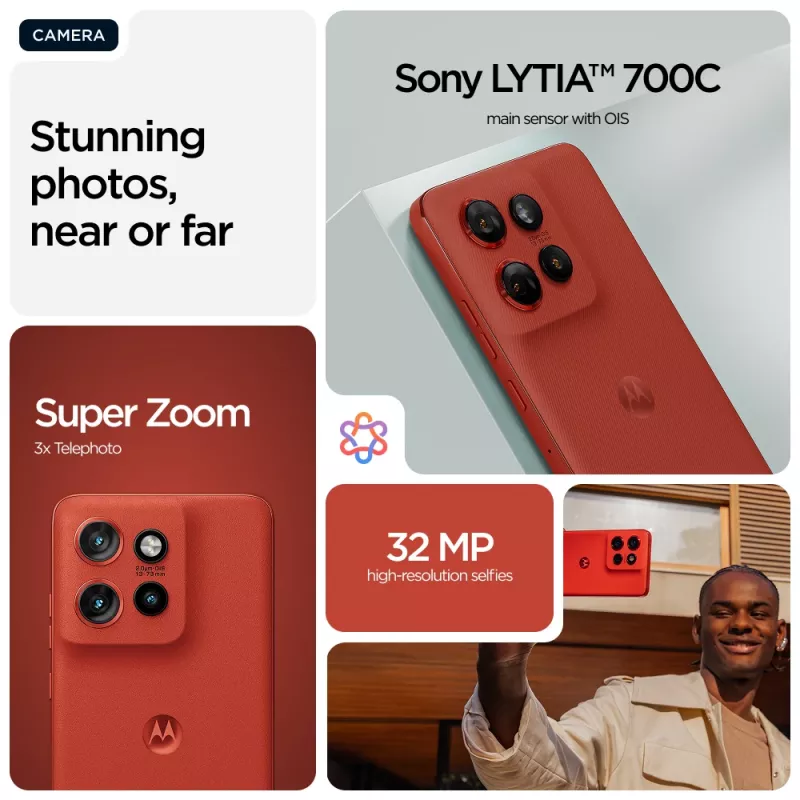 Motorola edge 60 Neo 16,1 cm (6,36 polegadas) Dual SIM Android 15 5G USB Type-C 12 GB 256 GB 5000 mAh vermelho