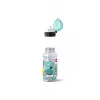 EMSA 518138 Kids Set Monster, garrafa de 0,4 l com lancheira, turquesa