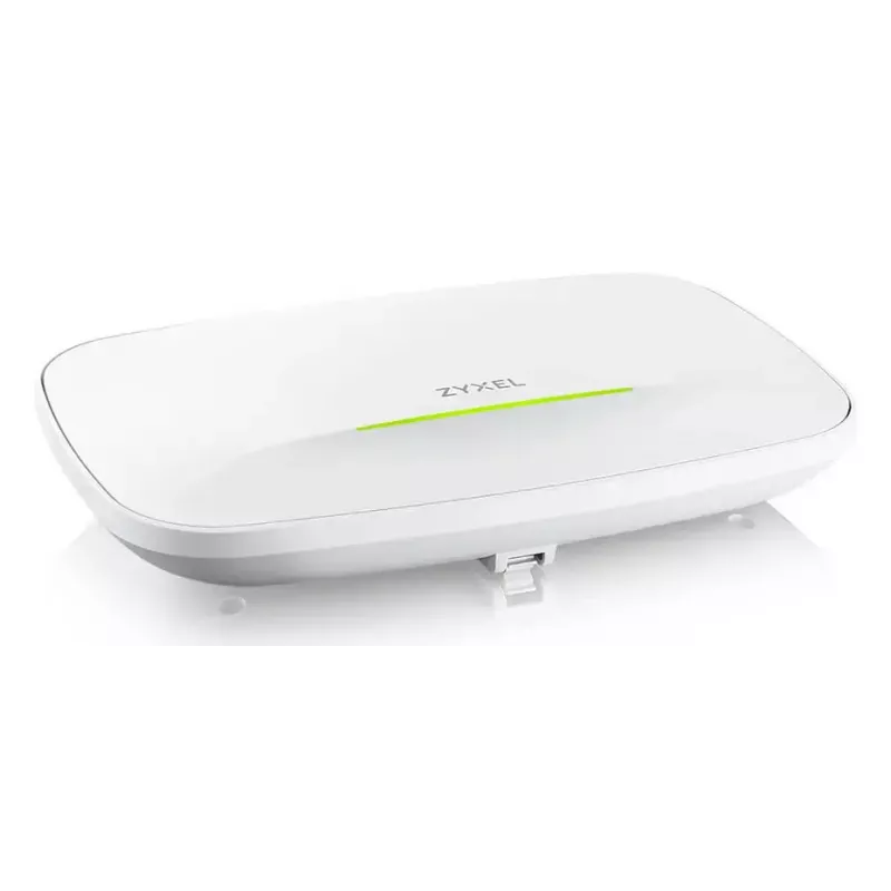 Ponto de acesso wireless Zyxel NWA240BE — Dual-/Tri‑Band 2,4/5/6 GHz, PoE, 1× RJ‑45, branco