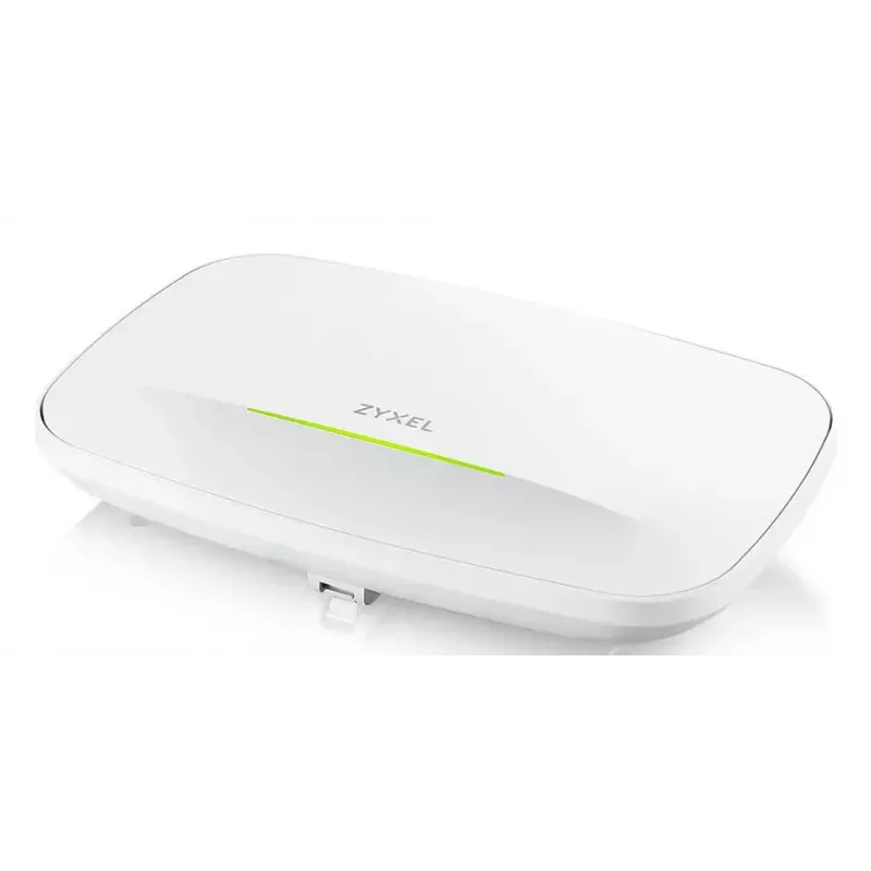 Ponto de acesso wireless Zyxel NWA240BE — Dual-/Tri‑Band 2,4/5/6 GHz, PoE, 1× RJ‑45, branco