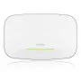 Ponto de acesso wireless Zyxel NWA240BE — Dual-/Tri‑Band 2,4/5/6 GHz, PoE, 1× RJ‑45, branco