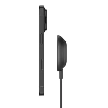 Carregador Belkin UltraCharge WIA013HQBK — carregador rápido sem fios USB para smartwatch e smartphone, para interiores, cabo de 2 m, preto