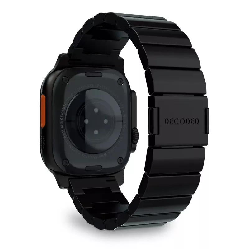 Pulseira para smartwatch Decoded Traction Band preta Titanium — perímetro do pulso 130–225 mm, 1 unid.