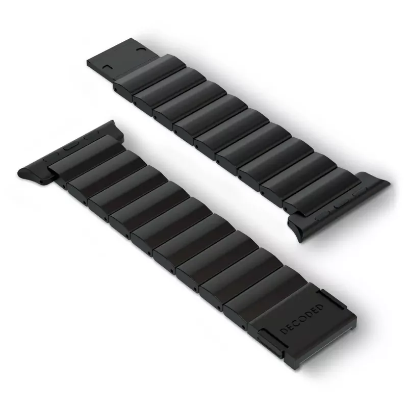 Pulseira para smartwatch Decoded Traction Band preta Titanium — perímetro do pulso 130–225 mm, 1 unid.
