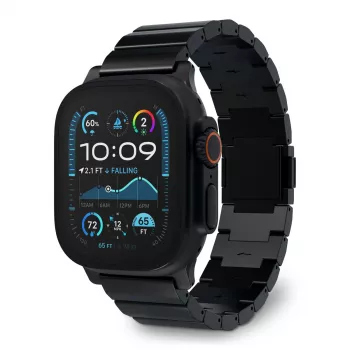 Pulseira para smartwatch Decoded Traction Band preta Titanium — perímetro do pulso 130–225 mm, 1 unid.