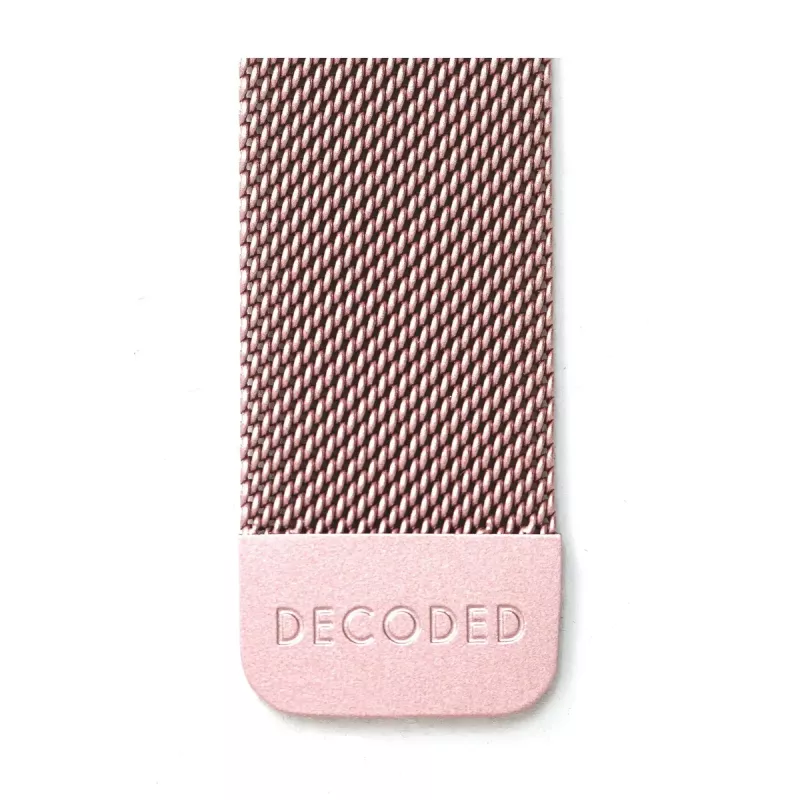 Pulseira Decoded para smartwatch, aço inoxidável rosé, embalagem individual