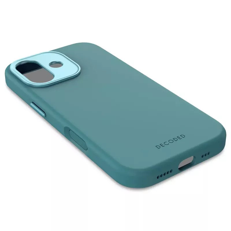 Capa para telemóvel Decoded D25IPO17BCS9RB para Apple iPhone 17, tipo capa, para ecrã de 16 cm (6,3 polegadas), azul, microfibra/PU