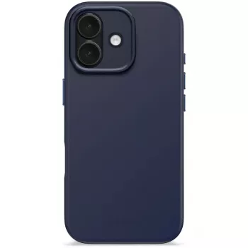 Capa para telemóvel Decoded D25IPO17BCS9TY para iPhone 17 — capa, compatível com até 16 cm (6,3 polegadas), azul-marinho, microfibra e PU