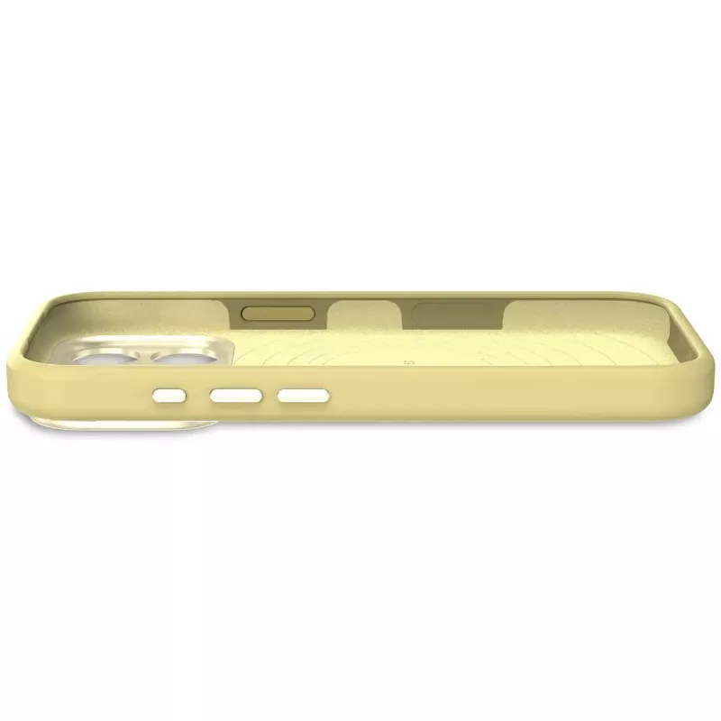 Capa traseira em silicone Decoded para Apple iPhone 17 Pro Max, compatível com ecrãs de 6,9 polegadas (17,5 cm), amarela