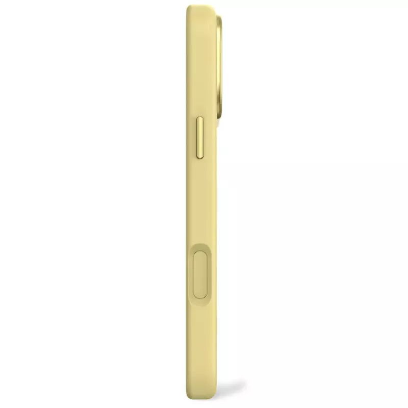 Capa traseira em silicone Decoded para Apple iPhone 17 Pro Max, compatível com ecrãs de 6,9 polegadas (17,5 cm), amarela