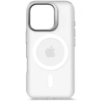 Capa para telemóvel Decoded Clear Case para iPhone 16 Pro, policarbonato, branco transparente, compatível com 6,3 polegadas (16 cm)