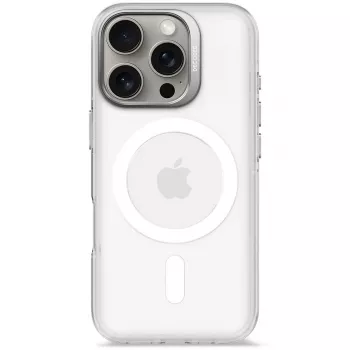 Capa para telemóvel Decoded Clear Case para iPhone 16 Pro, policarbonato, branco transparente, compatível com 6,3 polegadas (16 cm)
