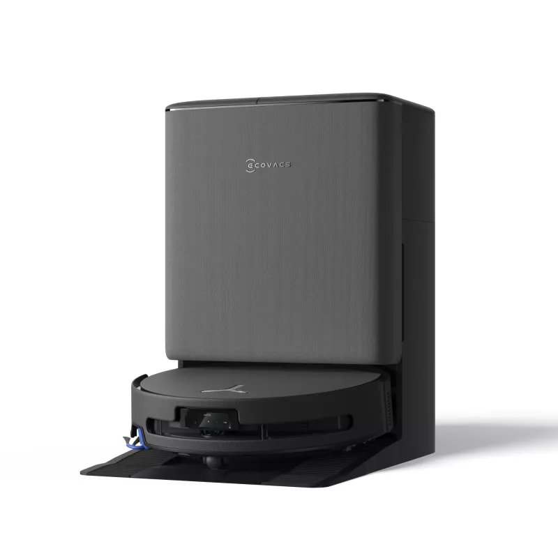 Robô aspirador Ecovacs DEEBOT T90 PRO OMNI — depósito de pó sem saco de 0,25 L, 350 min. de autonomia, Li‑Ion 4000 mAh, preto