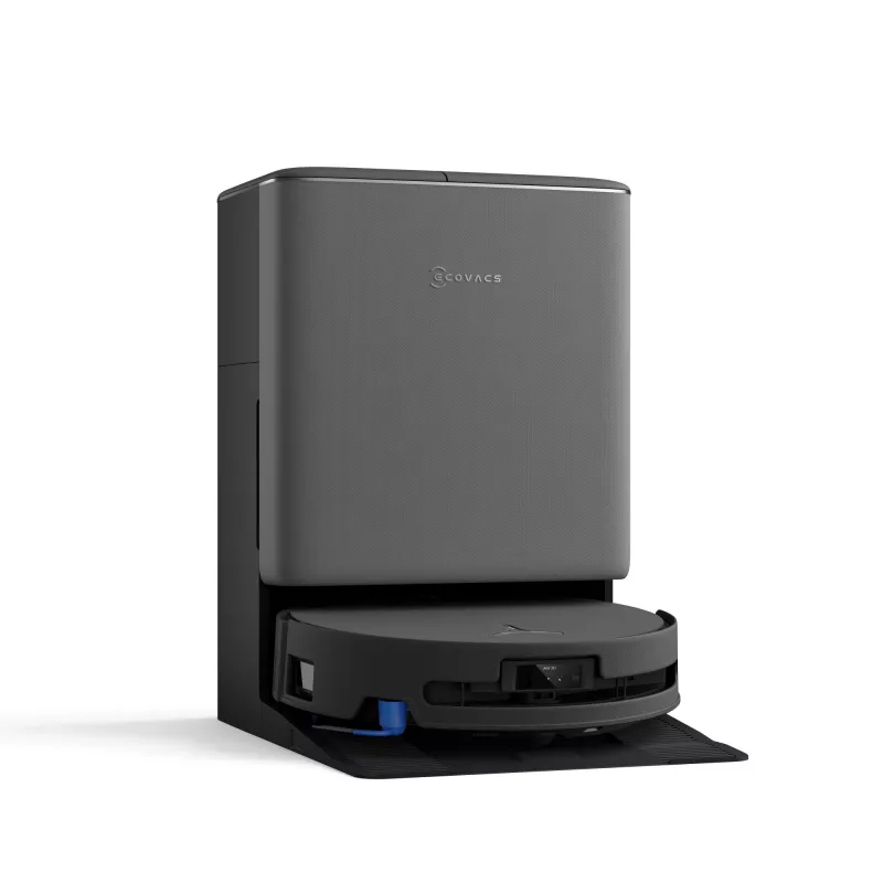 Robô aspirador Ecovacs DEEBOT T90 PRO OMNI — depósito de pó sem saco de 0,25 L, 350 min. de autonomia, Li‑Ion 4000 mAh, preto