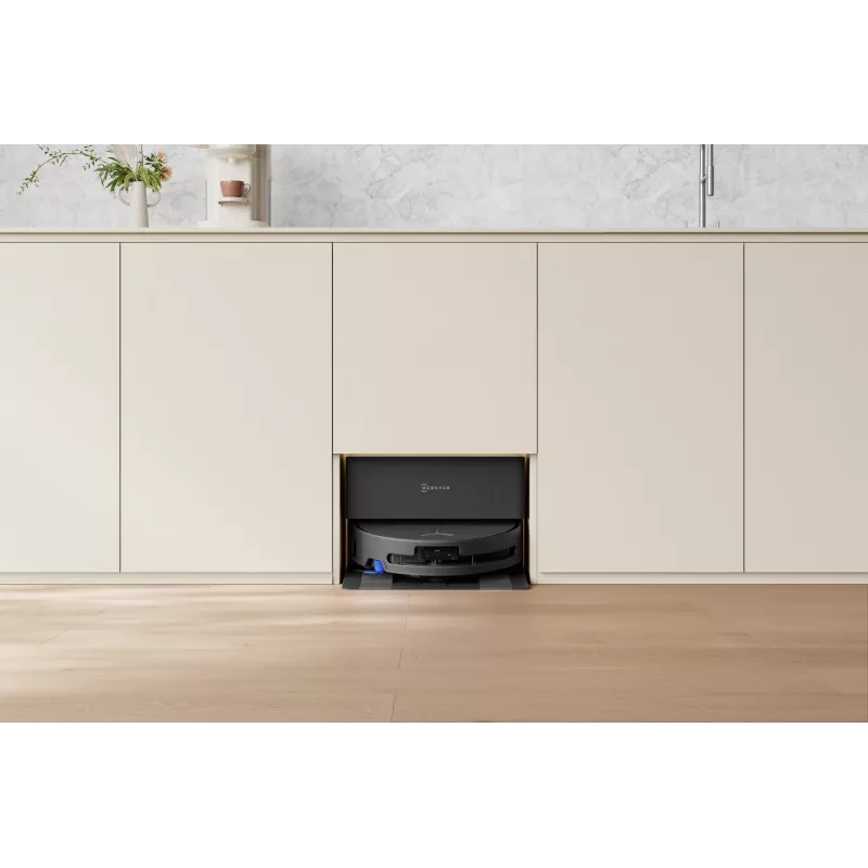 Robô aspirador Ecovacs DEEBOT T90 PRO OMNI — depósito de pó sem saco de 0,25 L, 350 min. de autonomia, Li‑Ion 4000 mAh, preto