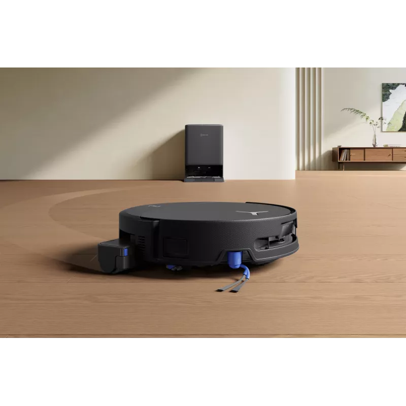Robô aspirador Ecovacs DEEBOT T90 PRO OMNI — depósito de pó sem saco de 0,25 L, 350 min. de autonomia, Li‑Ion 4000 mAh, preto