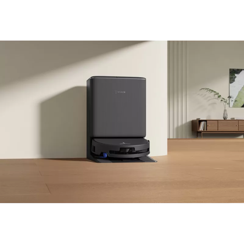 Robô aspirador Ecovacs DEEBOT T90 PRO OMNI — depósito de pó sem saco de 0,25 L, 350 min. de autonomia, Li‑Ion 4000 mAh, preto