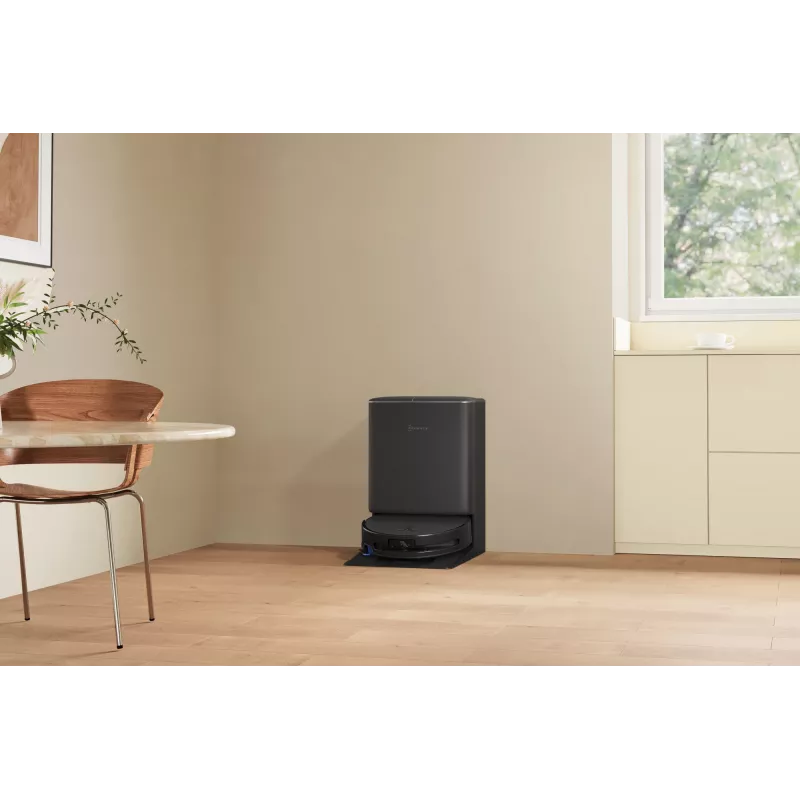 Robô aspirador Ecovacs DEEBOT T90 PRO OMNI — depósito de pó sem saco de 0,25 L, 350 min. de autonomia, Li‑Ion 4000 mAh, preto
