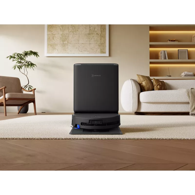 Robô aspirador Ecovacs DEEBOT T90 PRO OMNI — depósito de pó sem saco de 0,25 L, 350 min. de autonomia, Li‑Ion 4000 mAh, preto