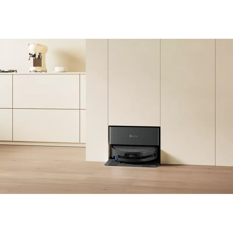 Robô aspirador Ecovacs DEEBOT T90 PRO OMNI — depósito de pó sem saco de 0,25 L, 350 min. de autonomia, Li‑Ion 4000 mAh, preto