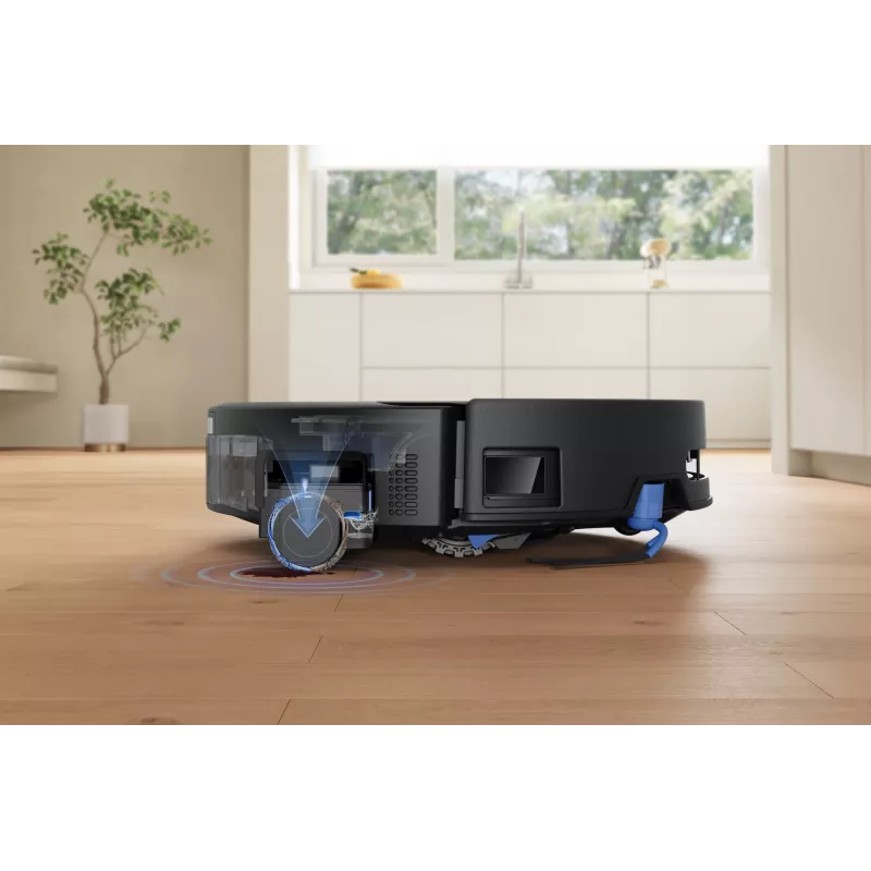 Robô aspirador Ecovacs DEEBOT T90 PRO OMNI — depósito de pó sem saco de 0,25 L, 350 min. de autonomia, Li‑Ion 4000 mAh, preto