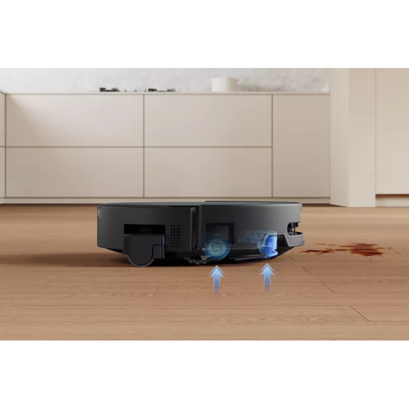 Robô aspirador Ecovacs DEEBOT T90 PRO OMNI — depósito de pó sem saco de 0,25 L, 350 min. de autonomia, Li‑Ion 4000 mAh, preto