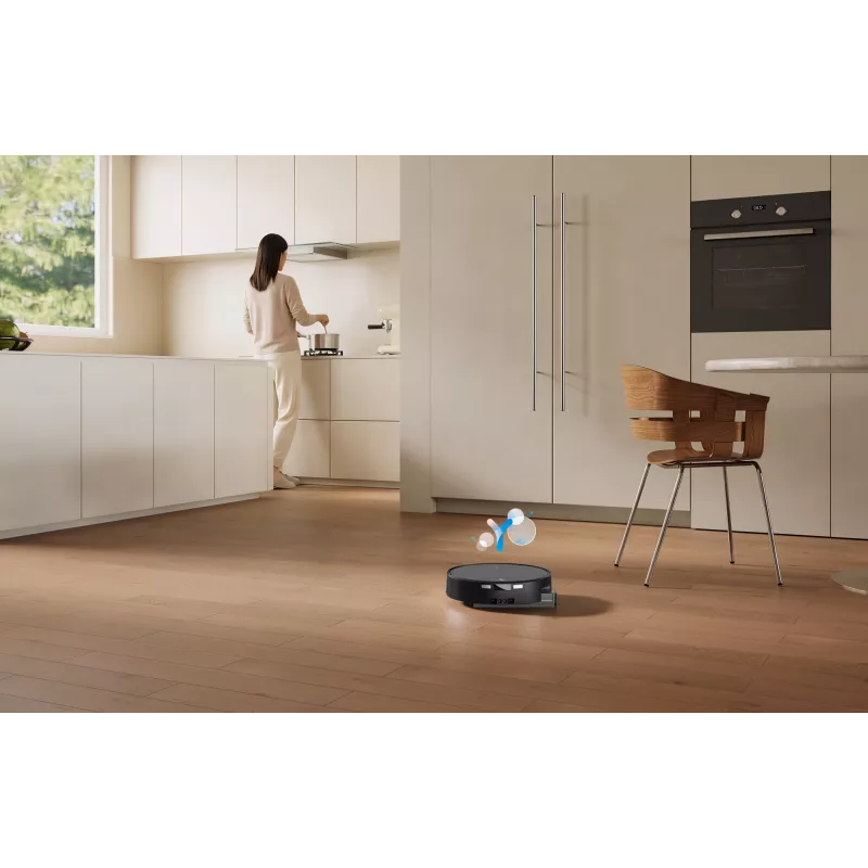 Robô aspirador Ecovacs DEEBOT T90 PRO OMNI — depósito de pó sem saco de 0,25 L, 350 min. de autonomia, Li‑Ion 4000 mAh, preto