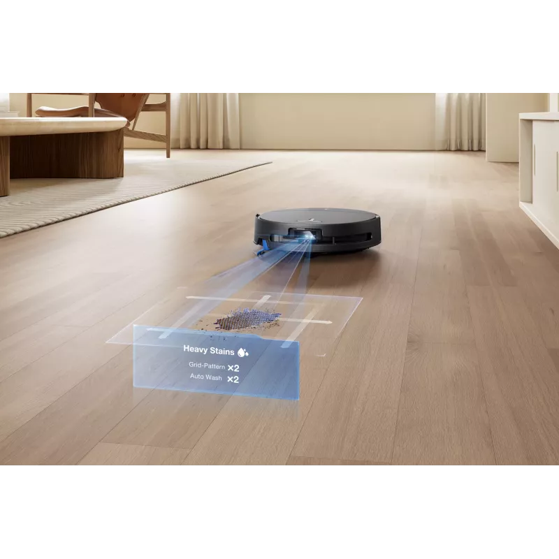 Robô aspirador Ecovacs DEEBOT T90 PRO OMNI — depósito de pó sem saco de 0,25 L, 350 min. de autonomia, Li‑Ion 4000 mAh, preto