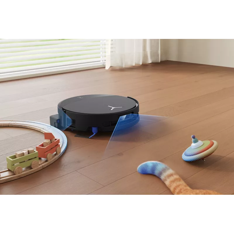Robô aspirador Ecovacs DEEBOT T90 PRO OMNI — depósito de pó sem saco de 0,25 L, 350 min. de autonomia, Li‑Ion 4000 mAh, preto