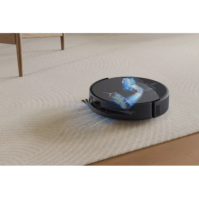 Robô aspirador Ecovacs DEEBOT T90 PRO OMNI — depósito de pó sem saco de 0,25 L, 350 min. de autonomia, Li‑Ion 4000 mAh, preto