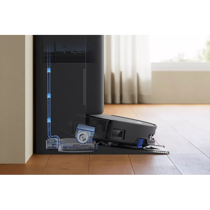 Robô aspirador Ecovacs DEEBOT T90 PRO OMNI — depósito de pó sem saco de 0,25 L, 350 min. de autonomia, Li‑Ion 4000 mAh, preto