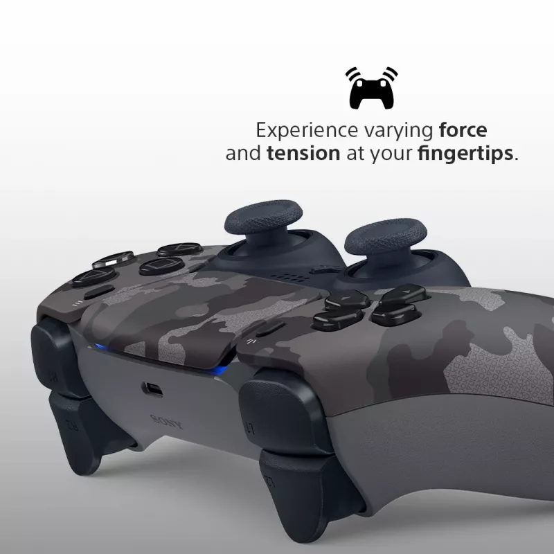 Comando Sony DualSense v3 Camouflage – Bluetooth/USB, PS5, bateria incorporada, USB‑C, 160×106×66 mm