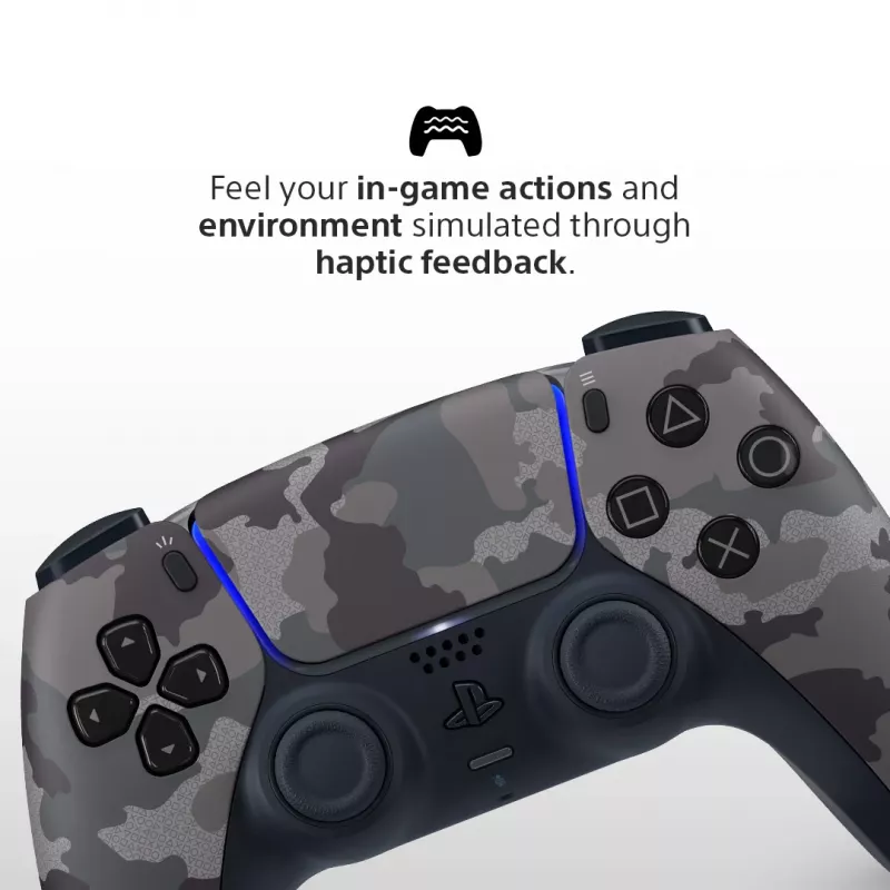 Comando Sony DualSense v3 Camouflage – Bluetooth/USB, PS5, bateria incorporada, USB‑C, 160×106×66 mm