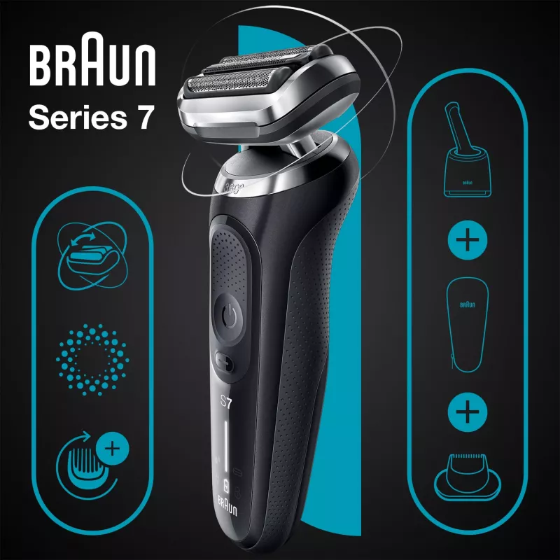 Braun Series 7 71-N7200cc raspador de folha aparador preto