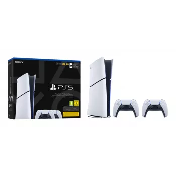 Consola de jogos Sony PlayStation 5 slim Digital 825 GB SSD, Wi‑Fi, Bluetooth, HDMI 2.1, branco/preto